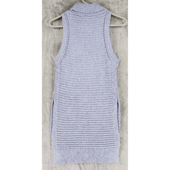 Anthropologie Pilcro Sweater Womens XSmall Blue Preppy Turtle Neck Tunic Top - Picture 2 of 11